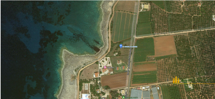 Seafront land in Marathopoli, Peloponnese
