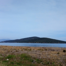 View of island of Atalanta and the beach