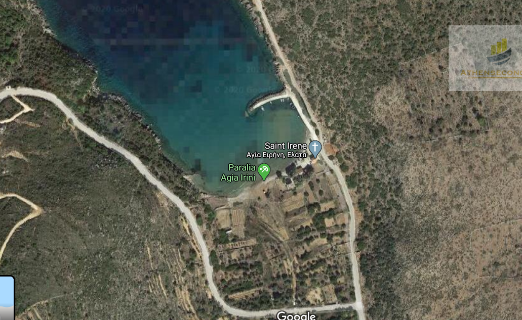 Land near the sea at Chios island