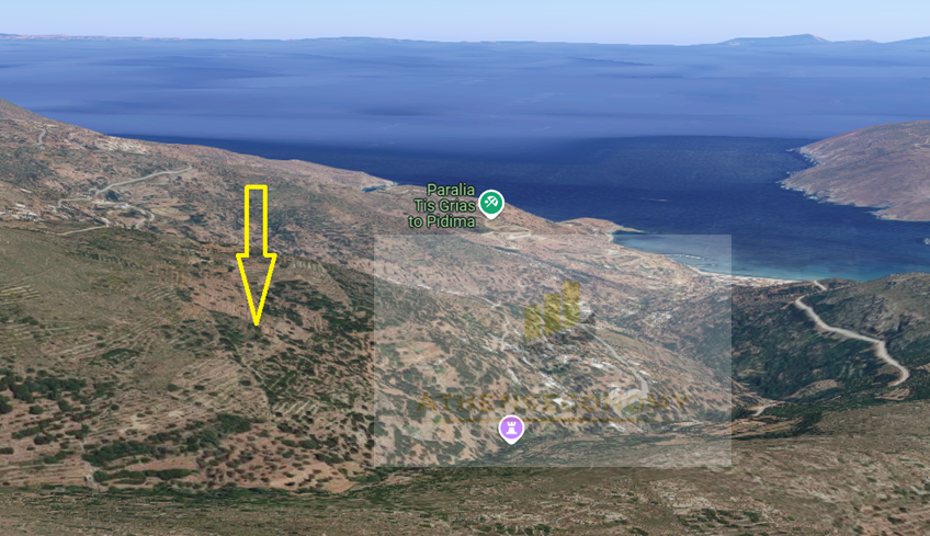 Buildable agricultural parcel in Andros