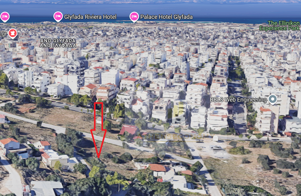 Plot of land for sale in the Athenian Riviera, Glyfada